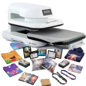 My Print | Next Gen-1 | AutoMatic Heat Press Machine 15x15 | For DTF Printing | Sublimation Printing | Vinyl Printing | Tshirt Printing Machine with 2D Mobile Cover | Cushion | Mousepad any many more for Business Supplies Products [Size 15x15 Inch]  Amazon.in Home & Kitchen - Style Name : New Gen-1 [15x15 Automatic]
